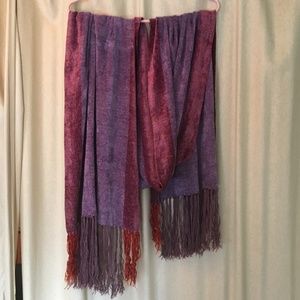 Purple chenille scarf/wrap